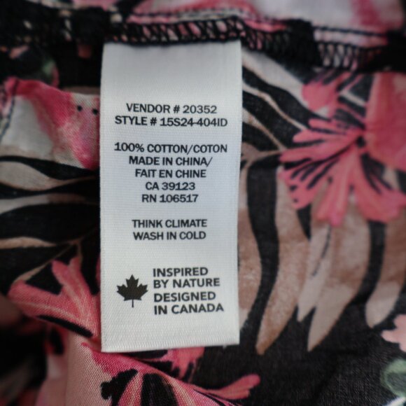 Size M - Northern Reflections - Peplum Sleeveless Top -  Floral - Picture 9 of 14